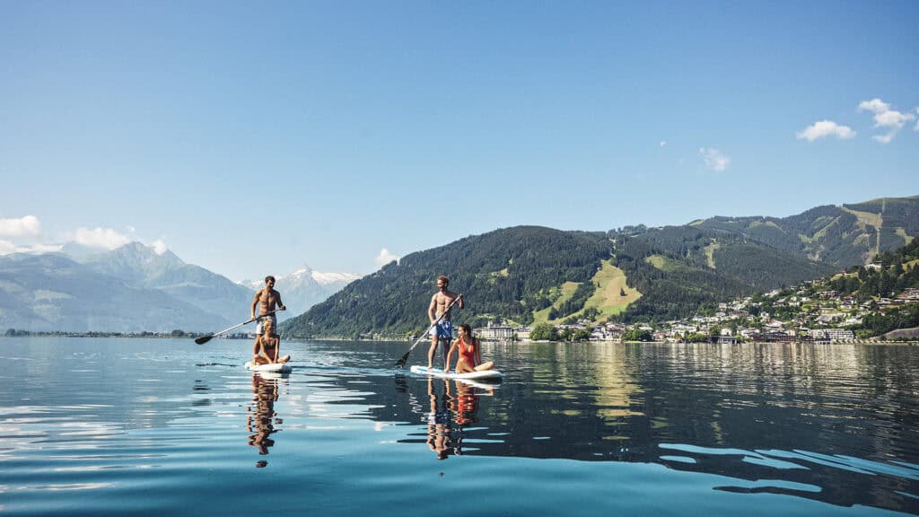 Standup Paddling Zell See Zeller See Sommer Pinzgau