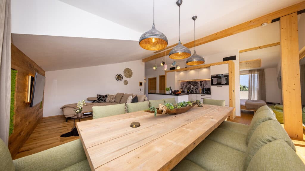 Penthouse Living room Kitchen Kitchen island Smart TV Oven Dishwasher