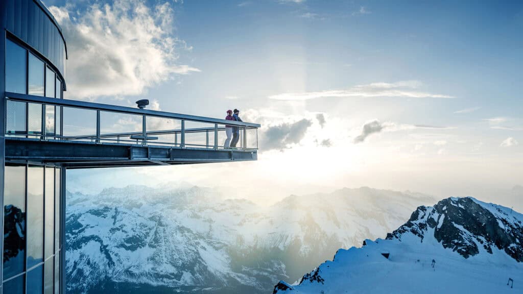 Kitzsteinhorn Gletscher Top of Salzburg Winter Schnee